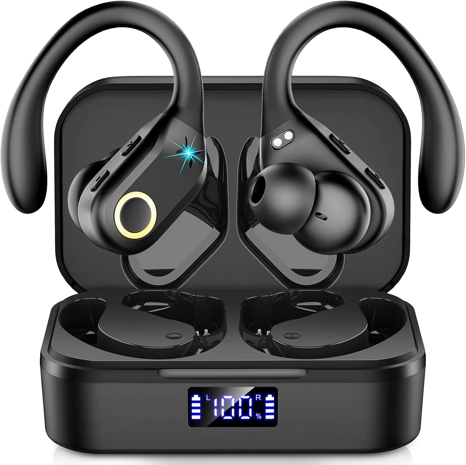 Wireless Earbuds Bluetooth 5.3 Headphones Sports, HiFi Stereo Ear Buds, 60H P…