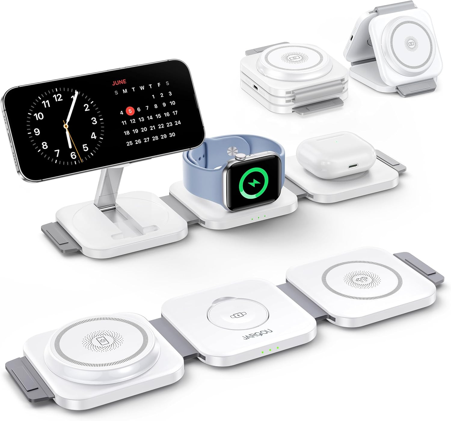 3 in 1 Magnetic Wireless Charger, Fast Charging Station for Iphone 16/15/14/13/1