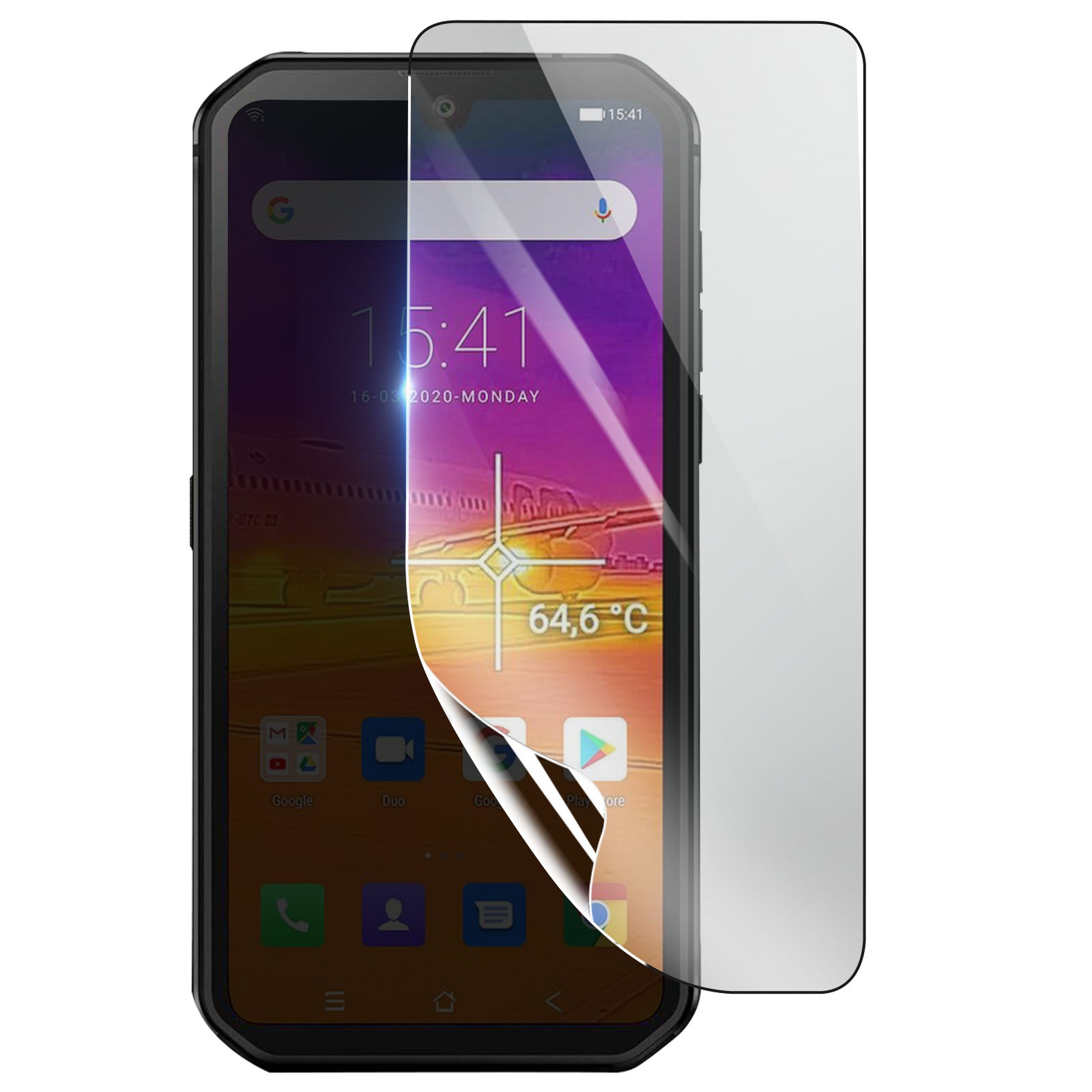 3mk Shockproof Hydrogel Screen Protector for Blackview BV9900, Transparent