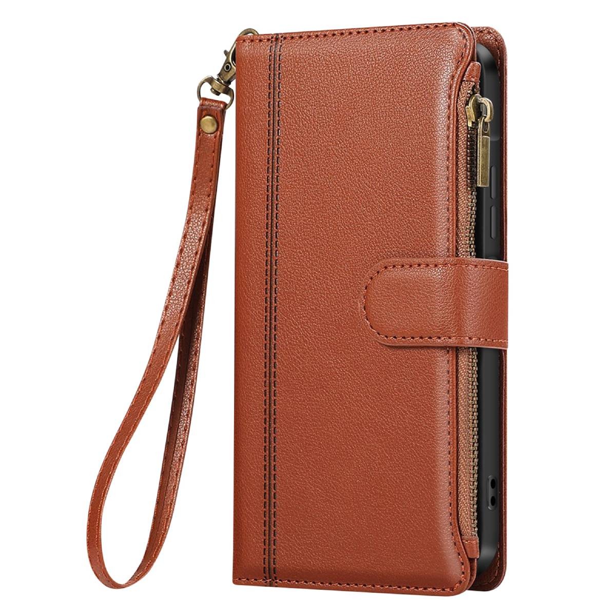 Avizar Wallet Case for Galaxy A36 with Zip and Removable Strap,