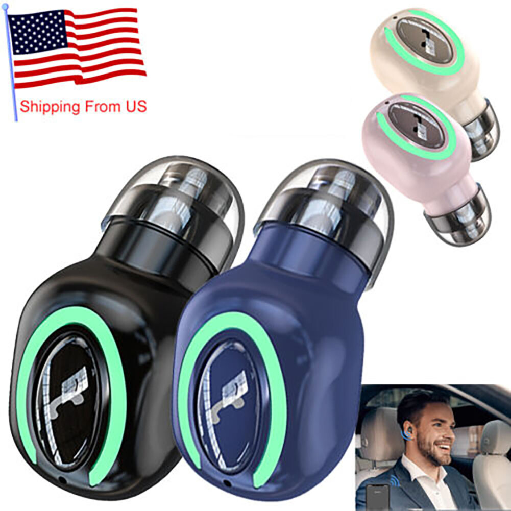 Bluetooth Headset Mini Invisible Wireless Earbud In-Ear Earphone for Cell Phones