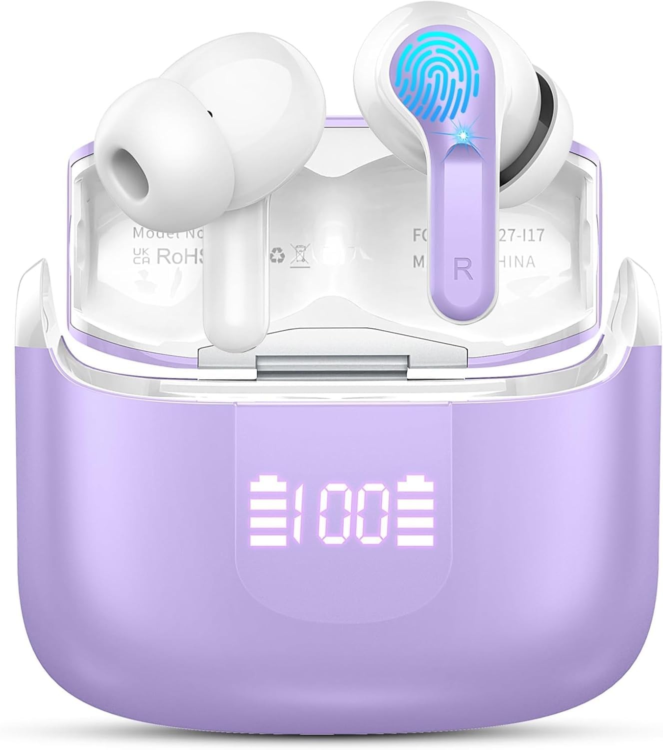 Wireless Earbuds, Bluetooth Headphones 5.3 NEW 40H Ear Buds Bass Stereo Earph…