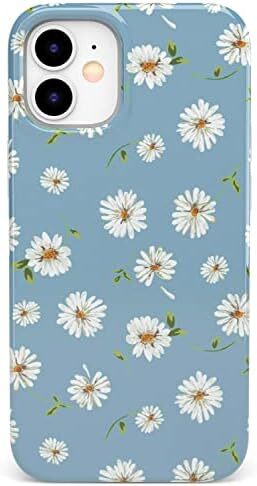 iPhone 11 Case | Daisy Daydream Baby Blue Floral Hard Shell Phone Case