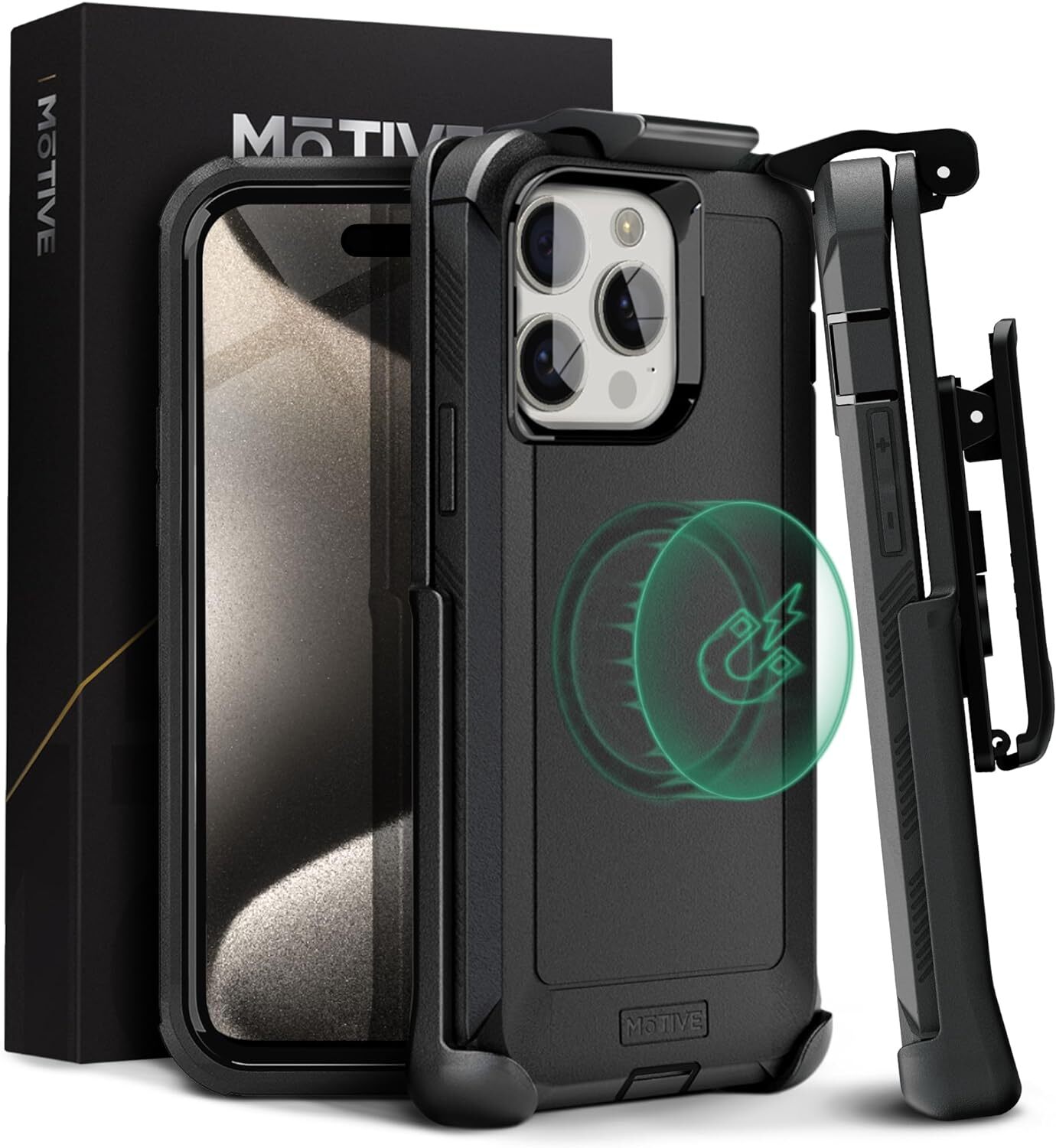 For iPhone 15 promax case with Belt Clip Magnetic Case Compatible Heavy Duty