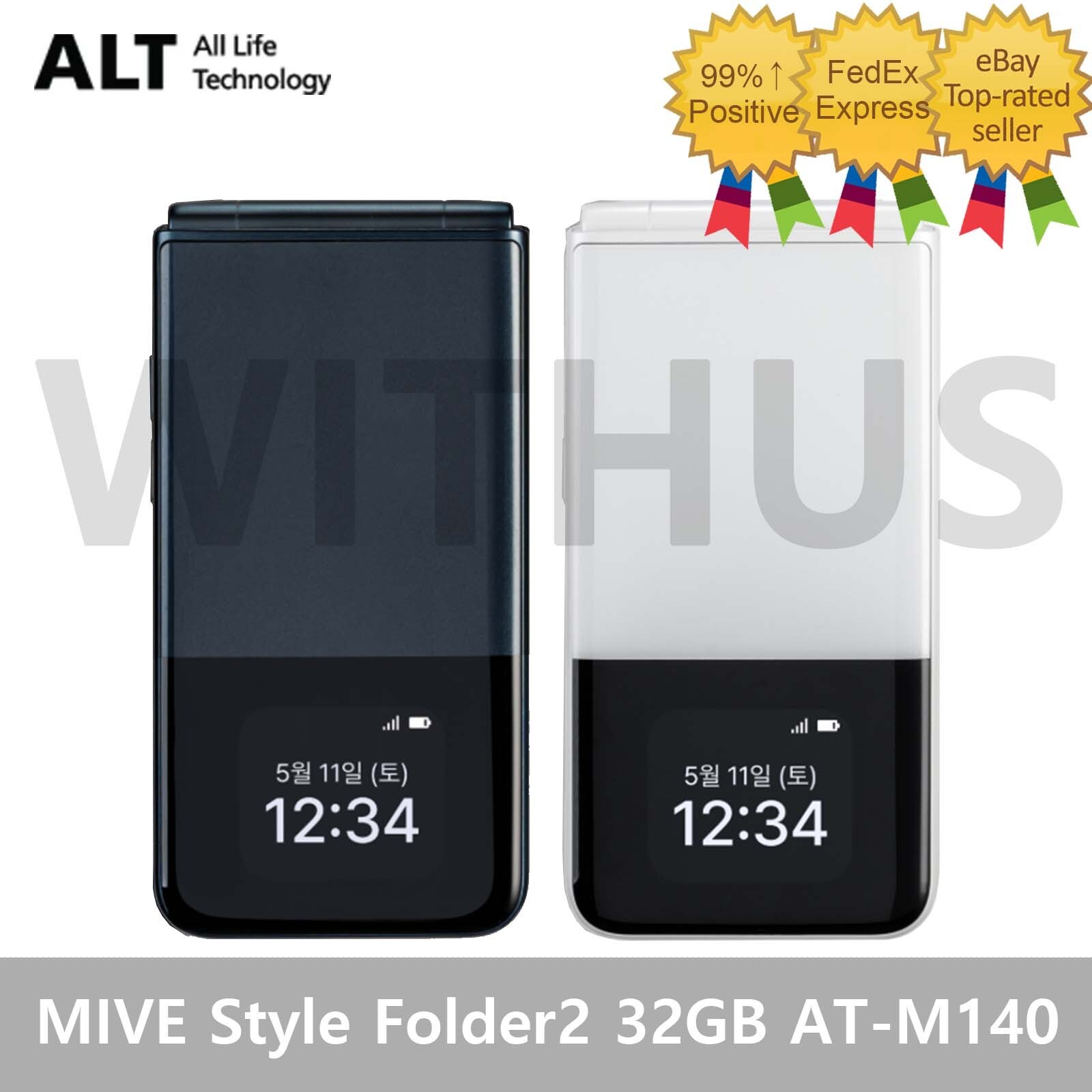 ALT MIVE Style Folder 2 32GB AT-M140 LTE/3G Unlocked – Black/White_