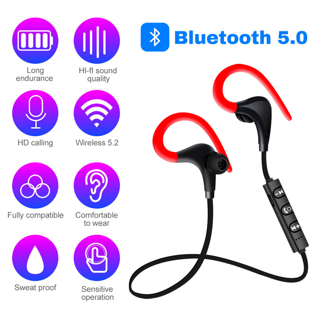 NEW Bluetooth 5.0 Earphone Wireless Headphones Earbuds For Smart Phone Universal