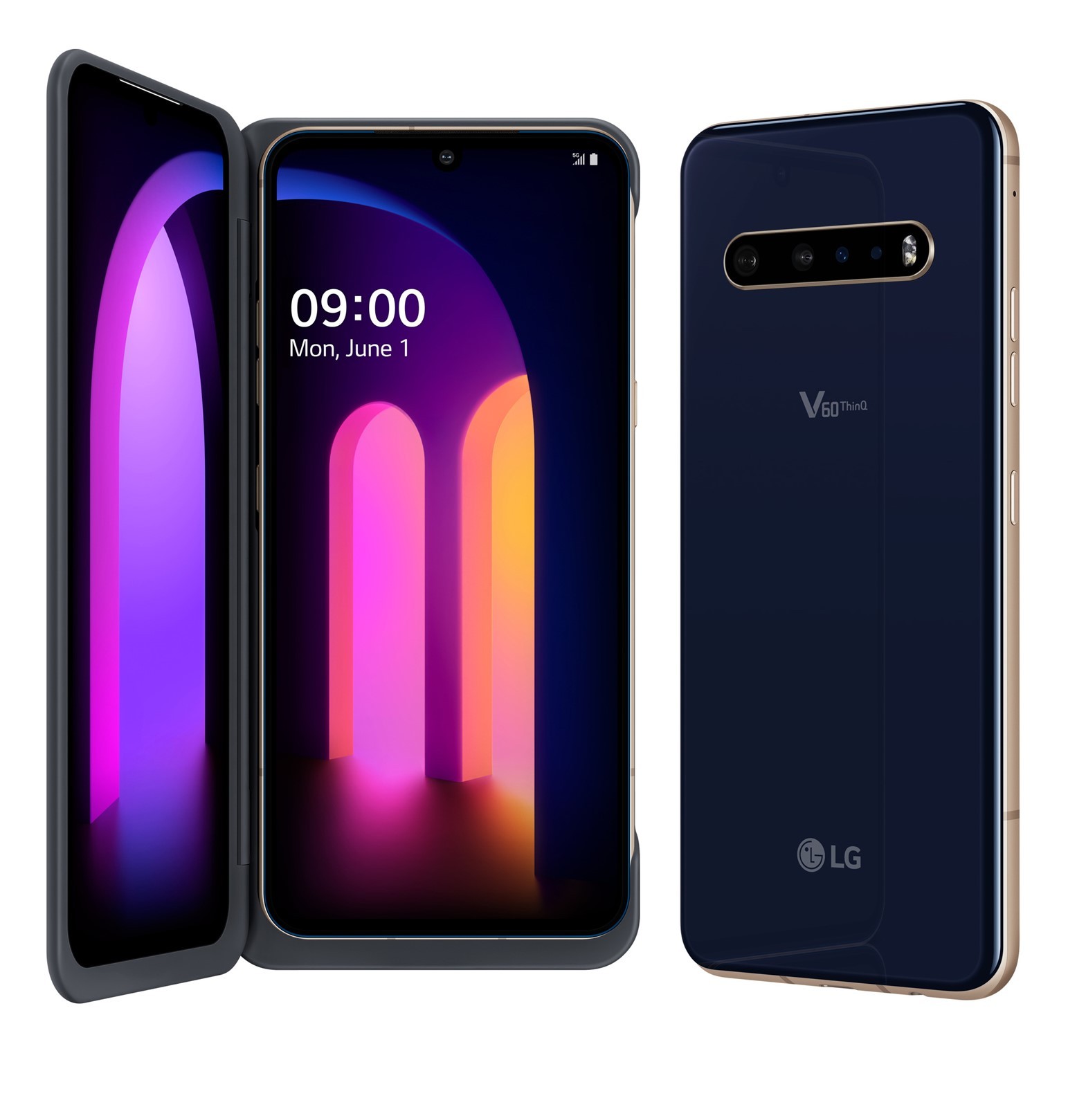 LG V60 128GB Blue with Dual Screen AT&T EXCELLENT (JMM59)