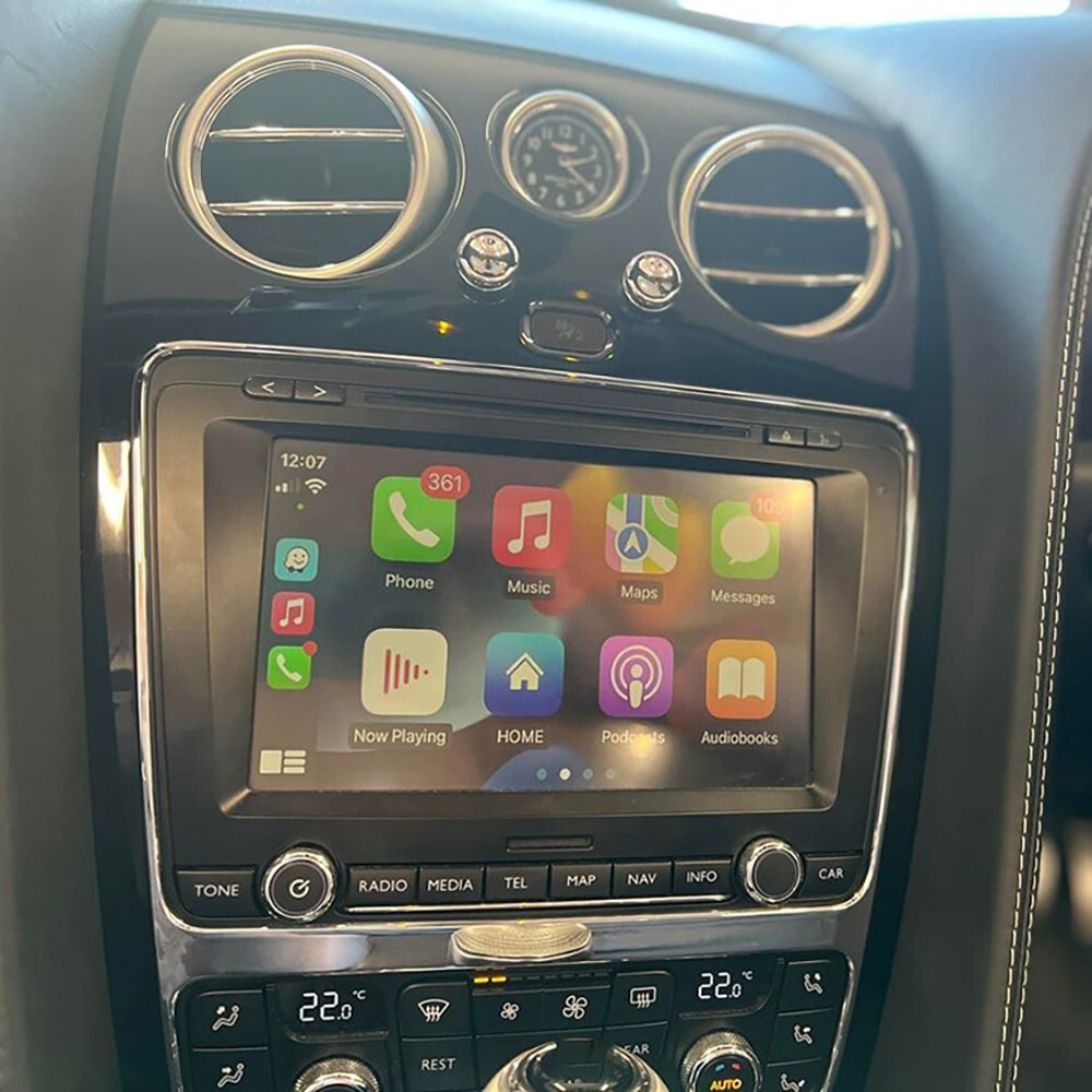 Apple CarPlay Android Auto Mirroring Interface For  Bentley Continental GTC 2015