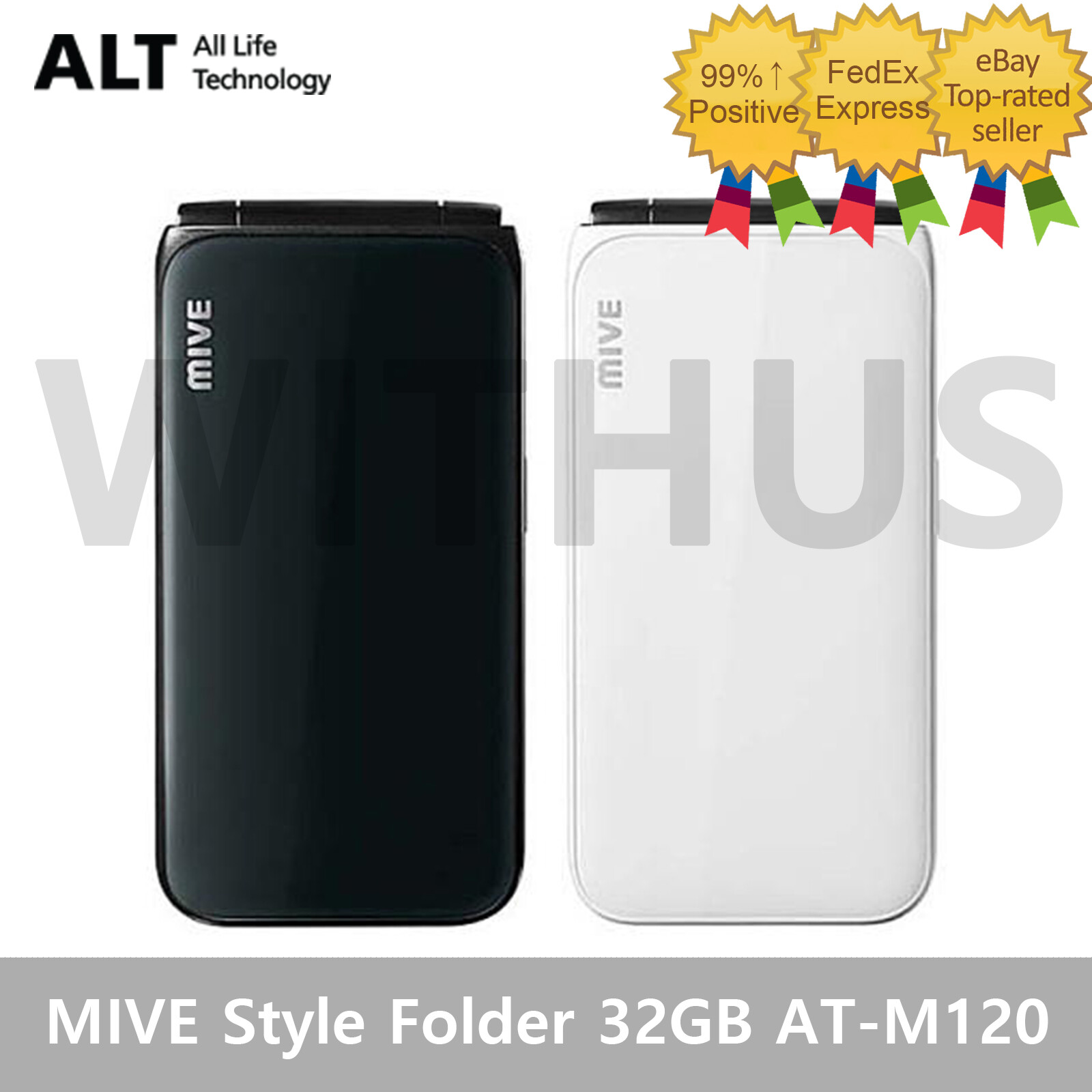 ALT MIVE Style Folder 32GB AT-M120 Unlocked LTE/3G – Black/White_