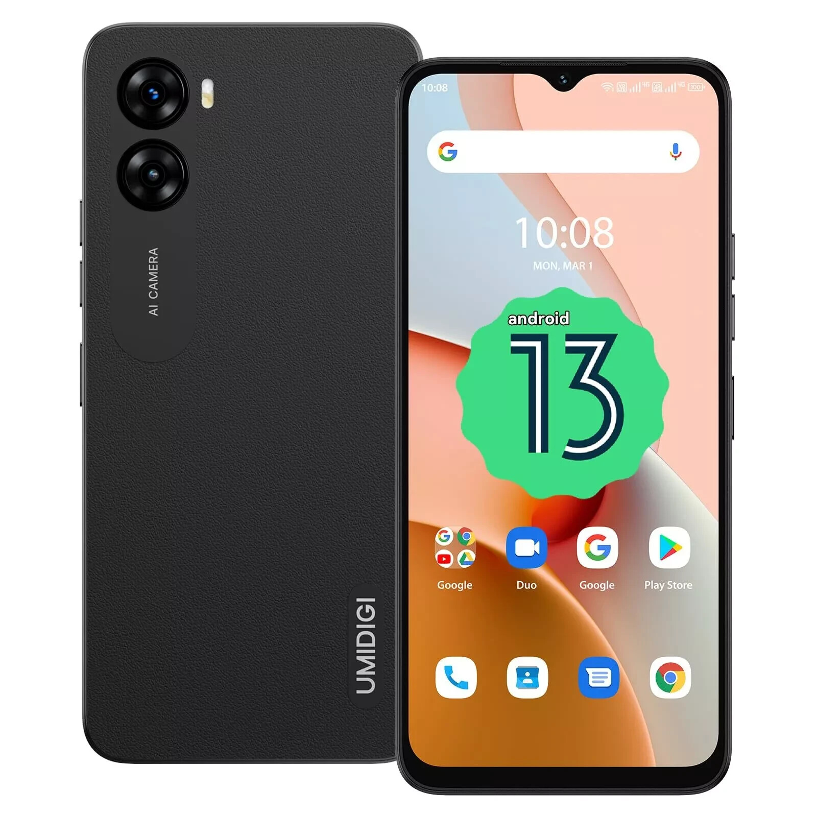 UMIDIGI G3 Android 13 Unlocked Cell Phone Dual Sim 4G LTE 4GB+64GB