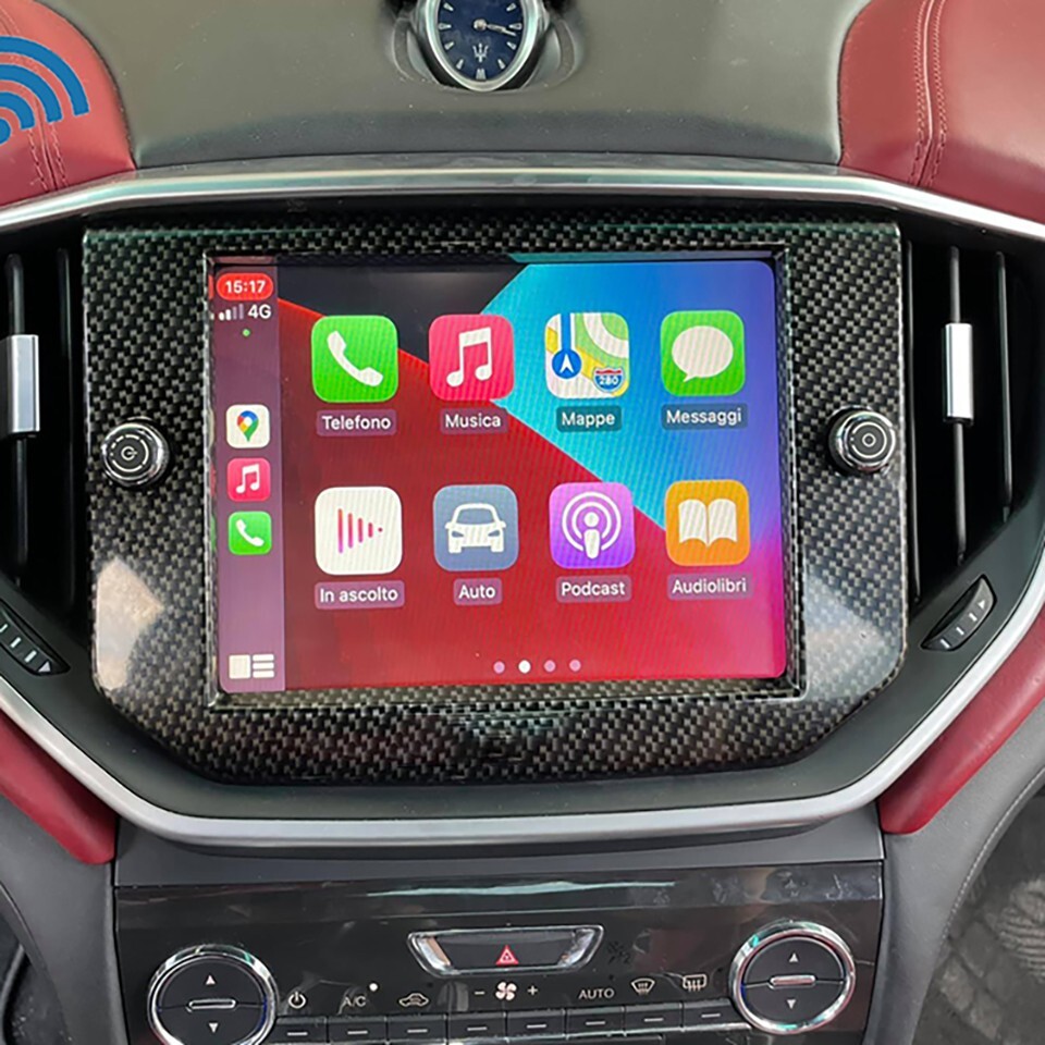 Wireless Apple CarPlay Android Auto Interface For Maserati Ghibli 2014-2017