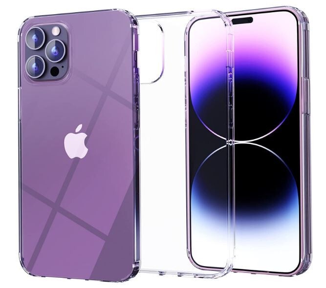 Starlesk Designed for iPhone 14 Pro Max Case Crystal Clear Shockproof Protection