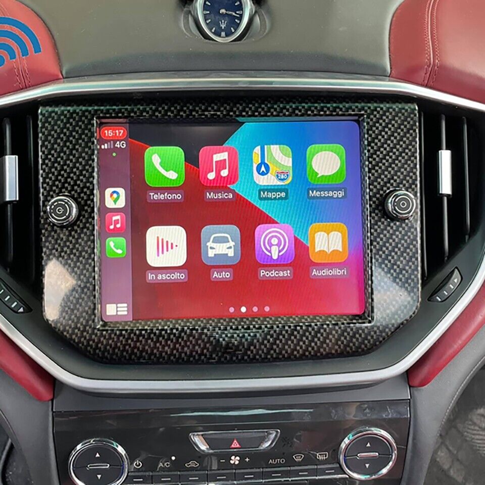 Wireless Apple CarPlay Android Auto Mirroring Interface For Maserati Ghibli 2017