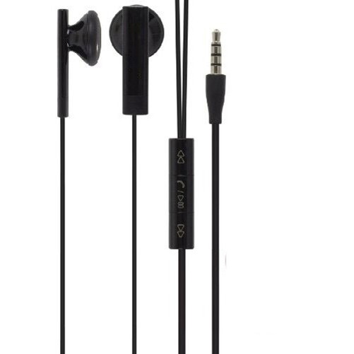 Headset 3.5mm Handsfree Earphones w Mic Dual Earbuds Headphones for Smartphones