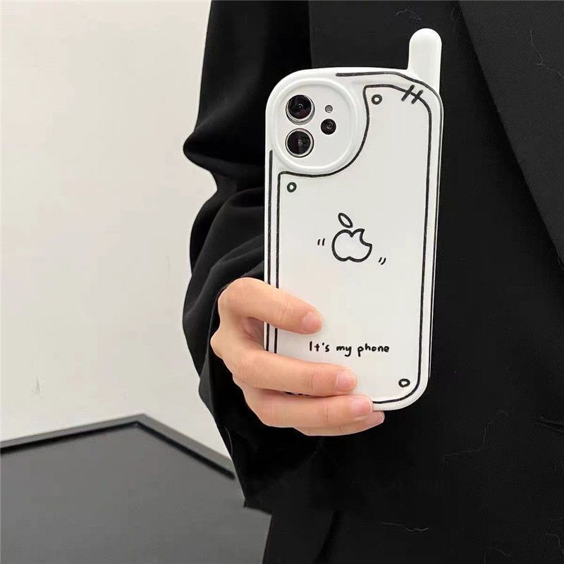 3D Cube Spoof Apple Phone Silicon Case Morror Cover for iPhone 15 Pro Max 14 13