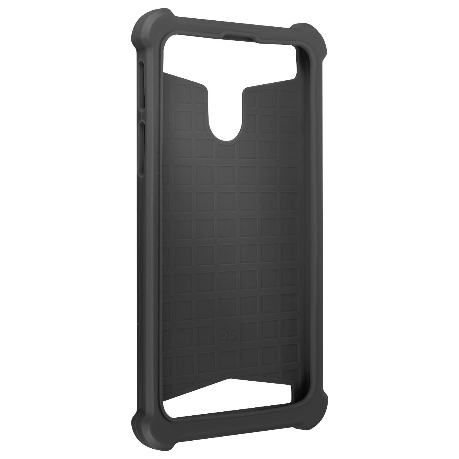 Universal faux-leather shock absorbing case for 4.3″ – 4.7″ Smartphones – Black