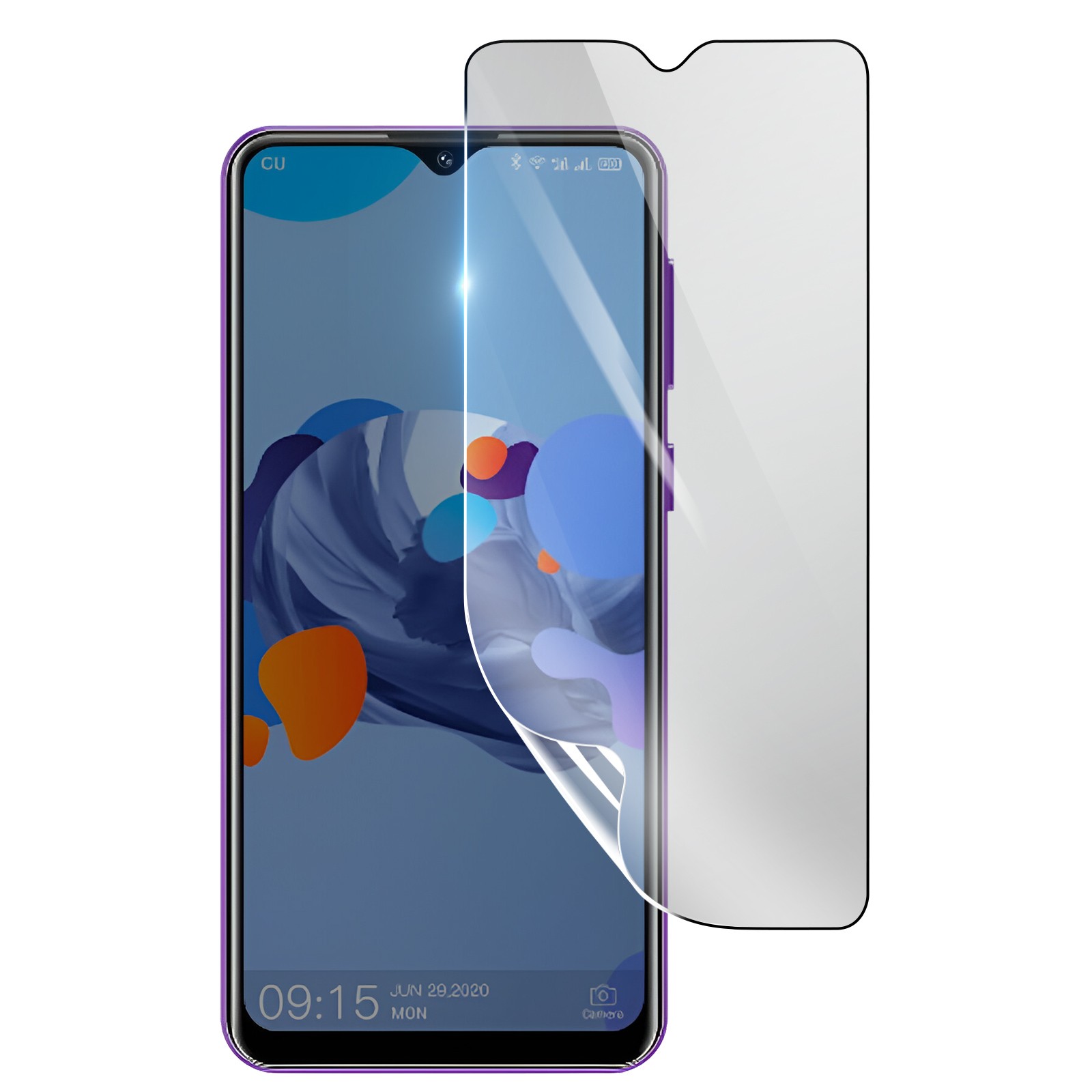 3mk Shockproof Hydrogel Screen Protector for Oukitel C19, Transparent