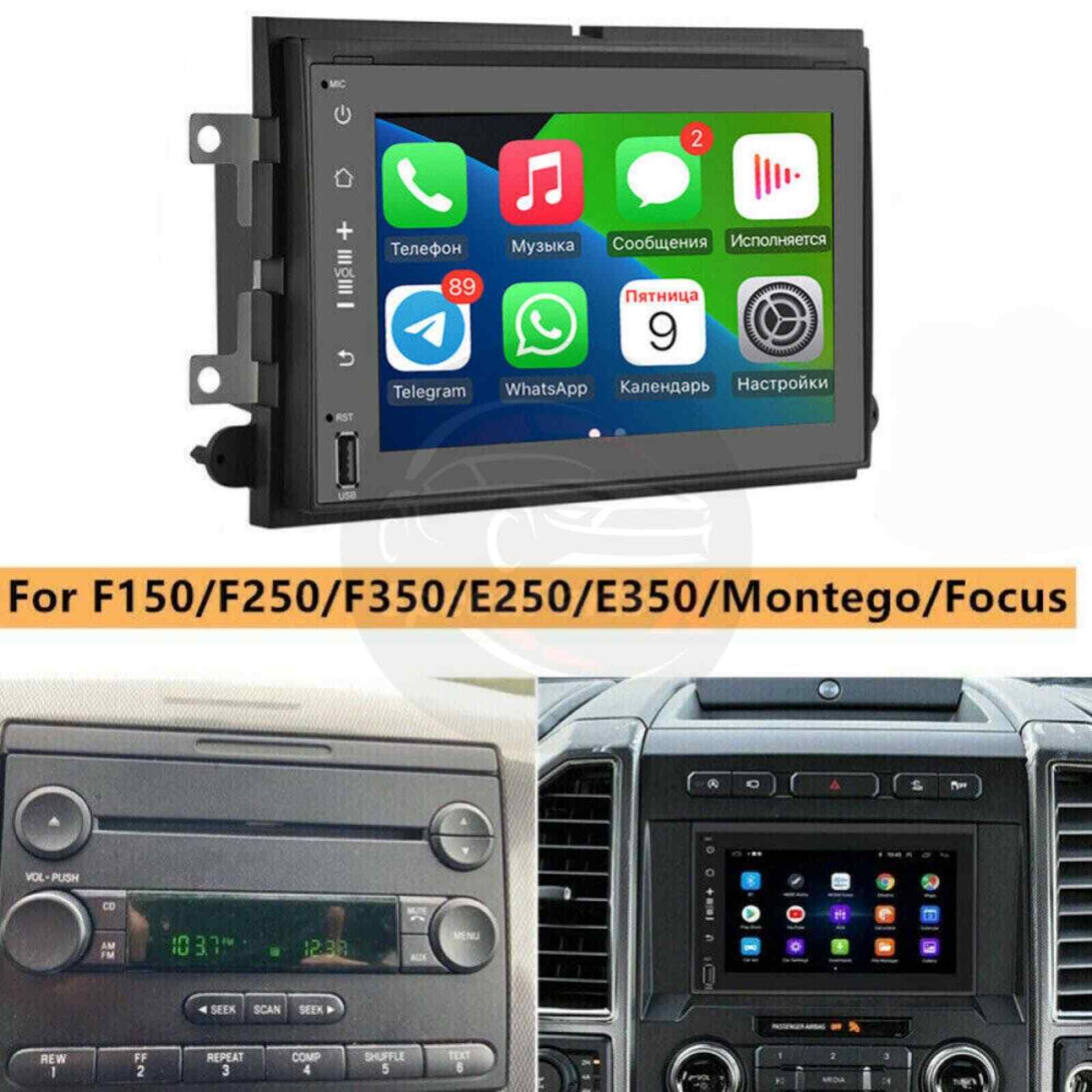 Android 13 fit for Carplay Car Stereo for 2004-2014 Ford F250 7″ + Bluetooth