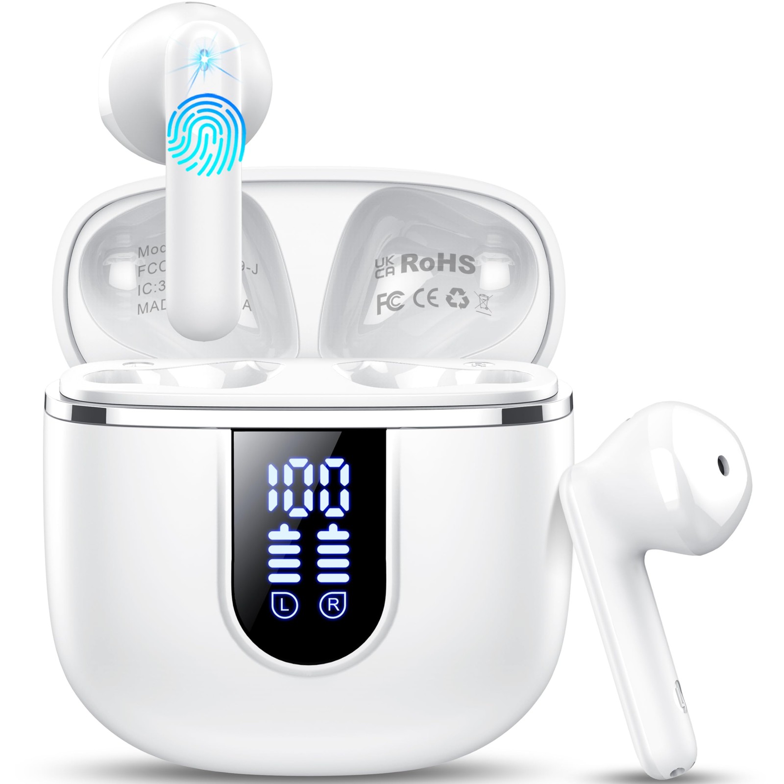 Wireless Earbuds, Bluetooth 5.4 Headphones in Ear Buds, HiFi Stereo Wireless …