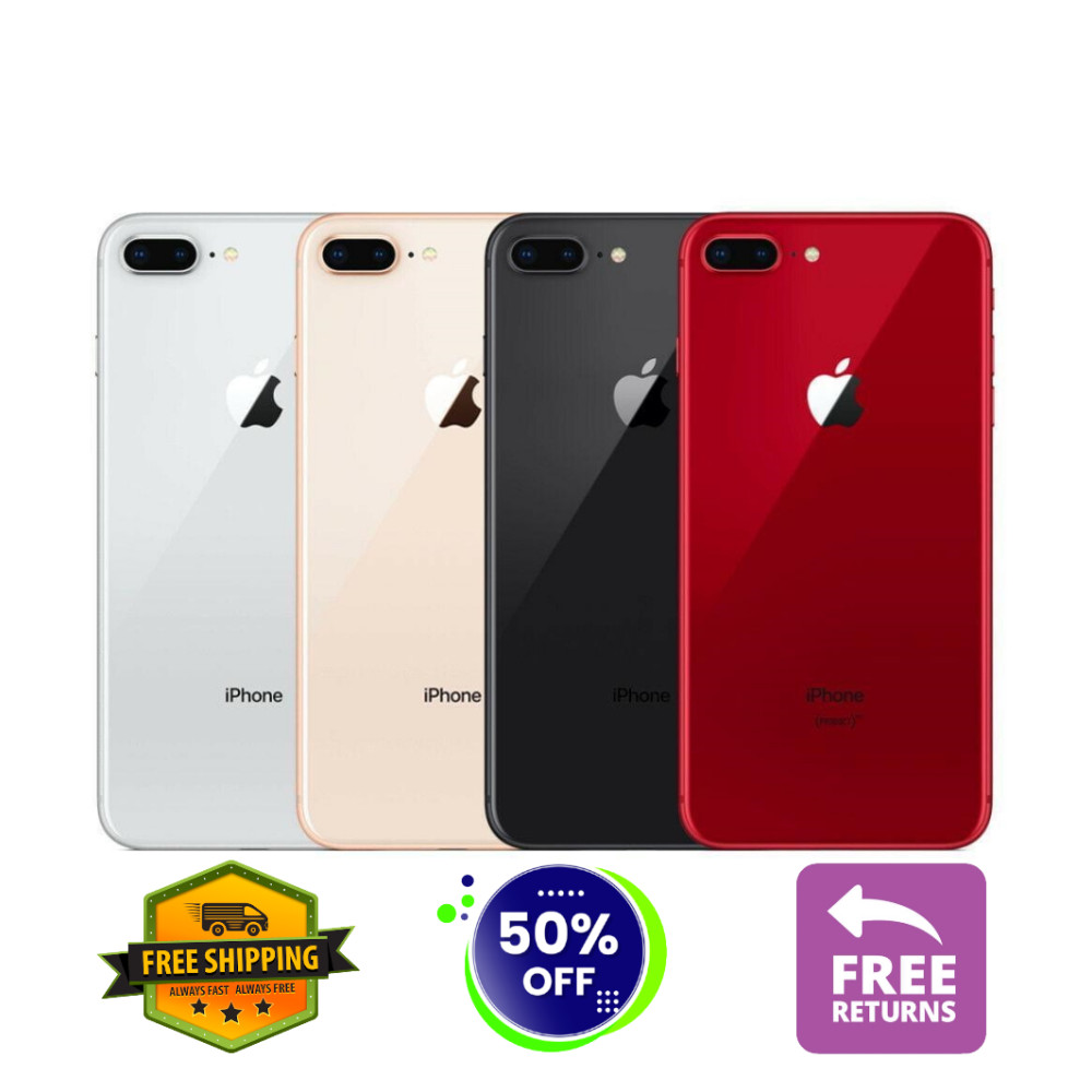 Apple iPhone 8+ Plus 64GB Gold | Silver | Red Unlocked Verizon At&t T-Mobile