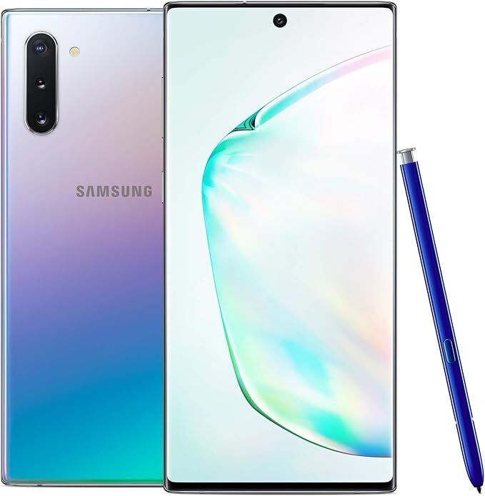 Samsung Galaxy Note10+ SM-N975U Unlocked 256GB Aura Glow C Heavy Burn