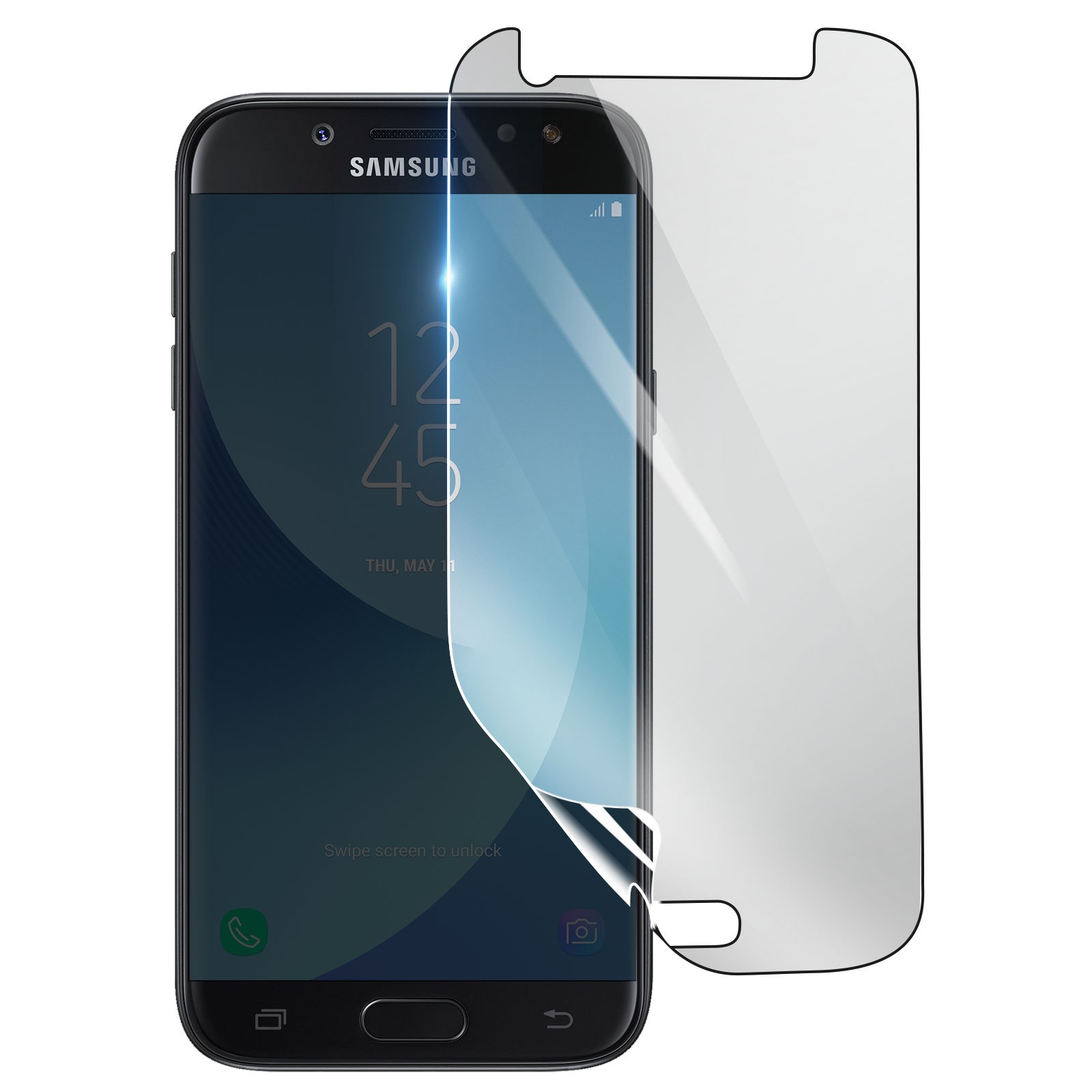 3mk Shockproof Hydrogel Screen Protector for Galaxy J7, Transparent