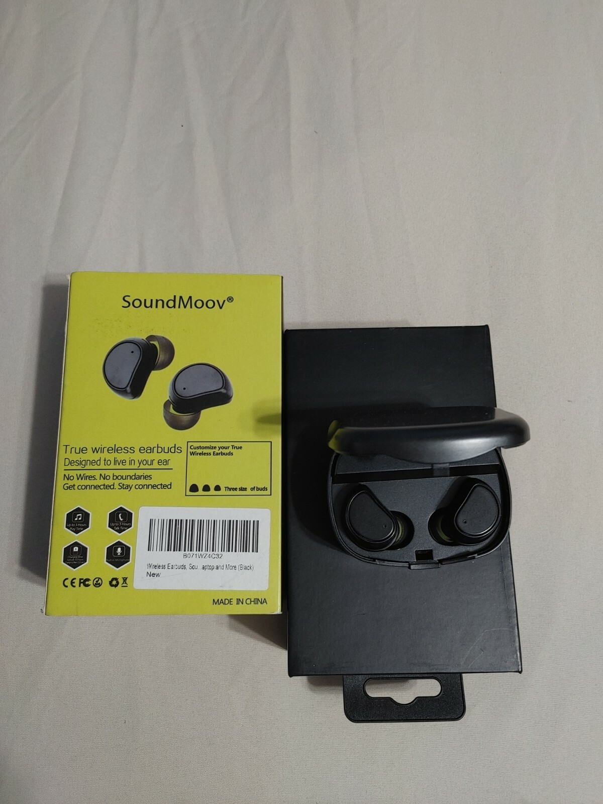 Bluetooth Wireless Earpiece Earbuds In Ear Headphone Earphone Mic Charging Case