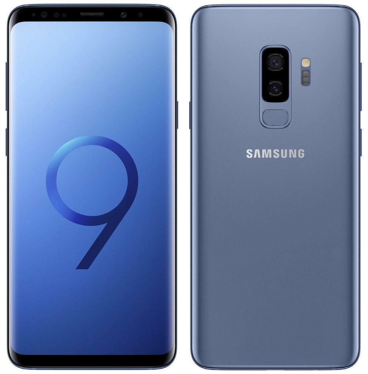 Samsung Galaxy S9 SM-G960U Unlocked 64GB Coral Blue B Medium Burn
