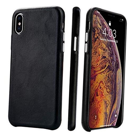 Phone Case for iPhone X Case Xs/10 Case Genuine Leather Cover Protective