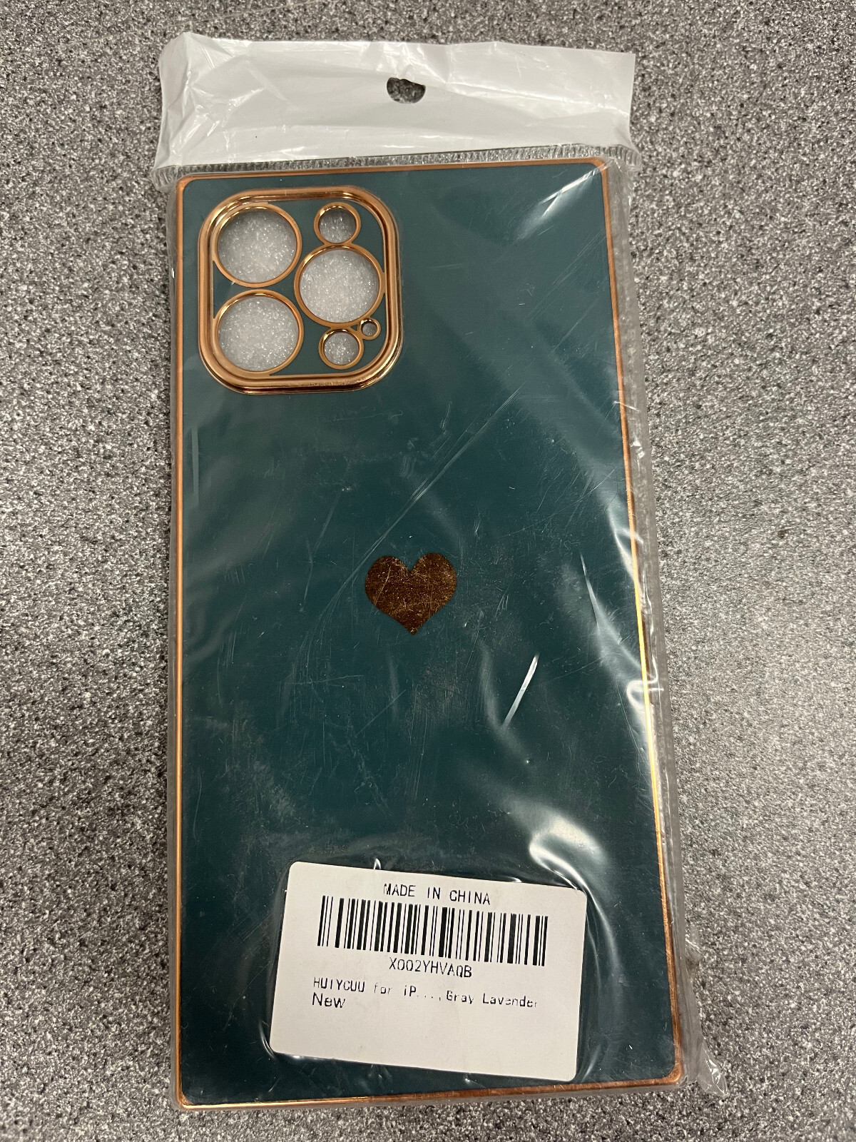 Case for iPhone 13 Pro Max Case Aesthetic Camera Lens Protection Gray Lavender