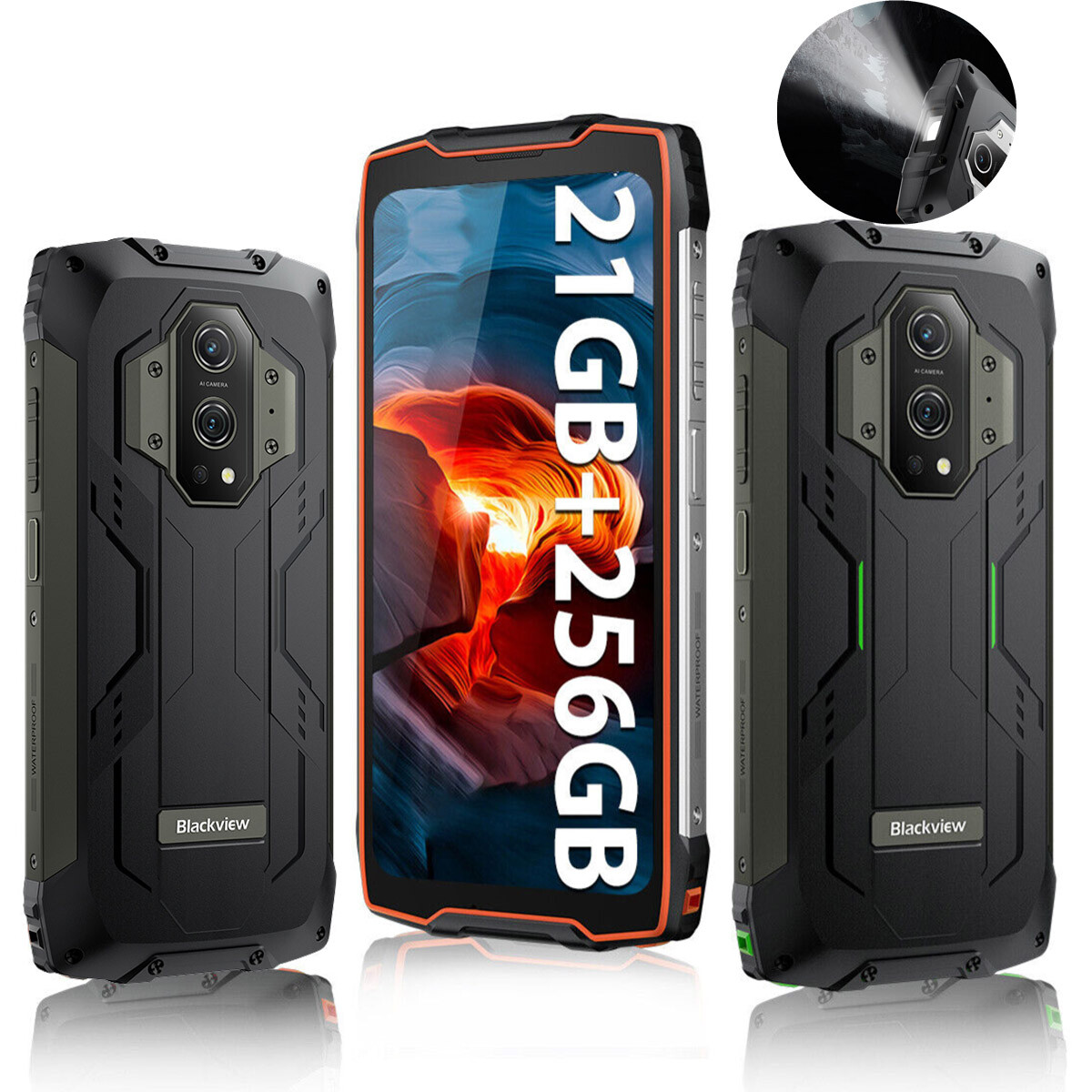 Blackview BV9300 Rugged Smartphone 15080mAh 21GB+256GB/1TB 50MP+32MP 2.3K 120Hz