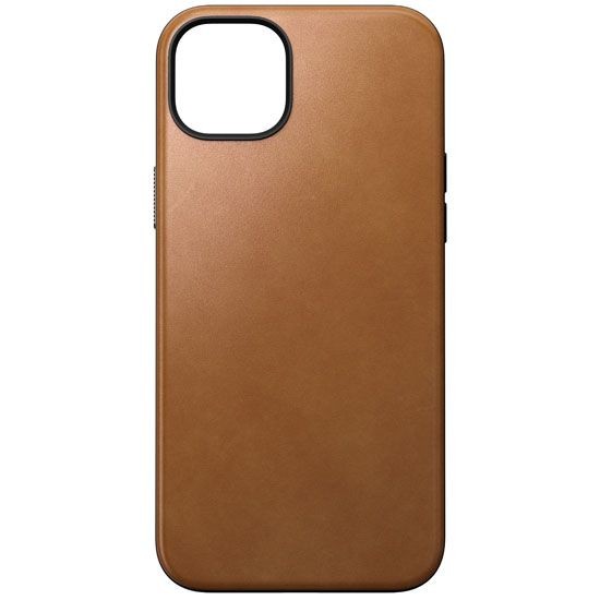 Nomad Modern Leather Case for iPhone 15 Plus, Light