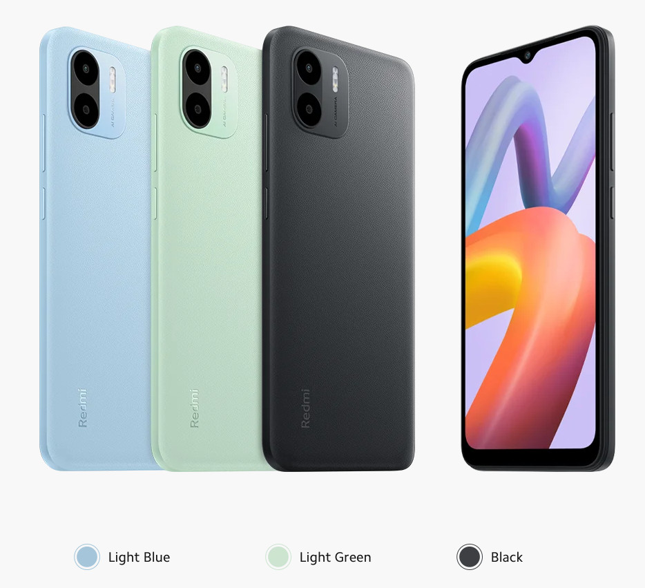 Xiaomi Redmi A2 4G LTE Black – 3GB RAM – 64GB ROM – Unlocked – Global – NEW