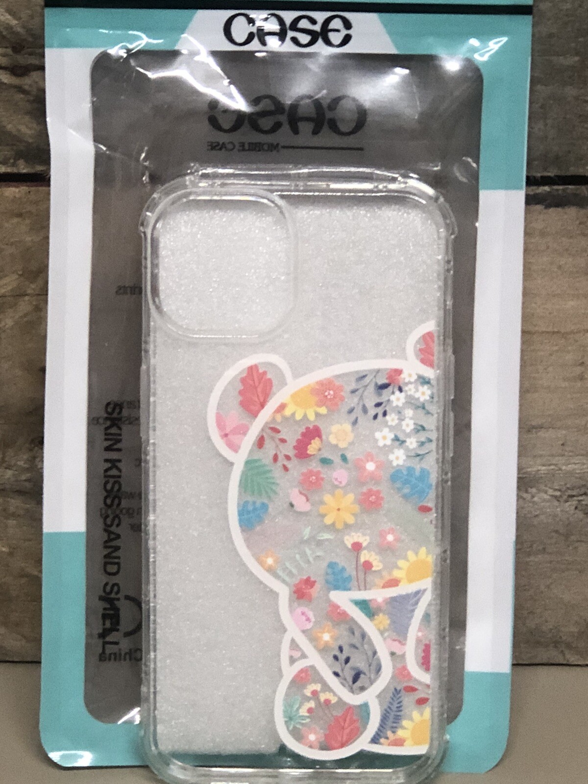 Case iPhone 14 Case 6.1 Version Adorable Bear With Floral Super Cute Phone Cover