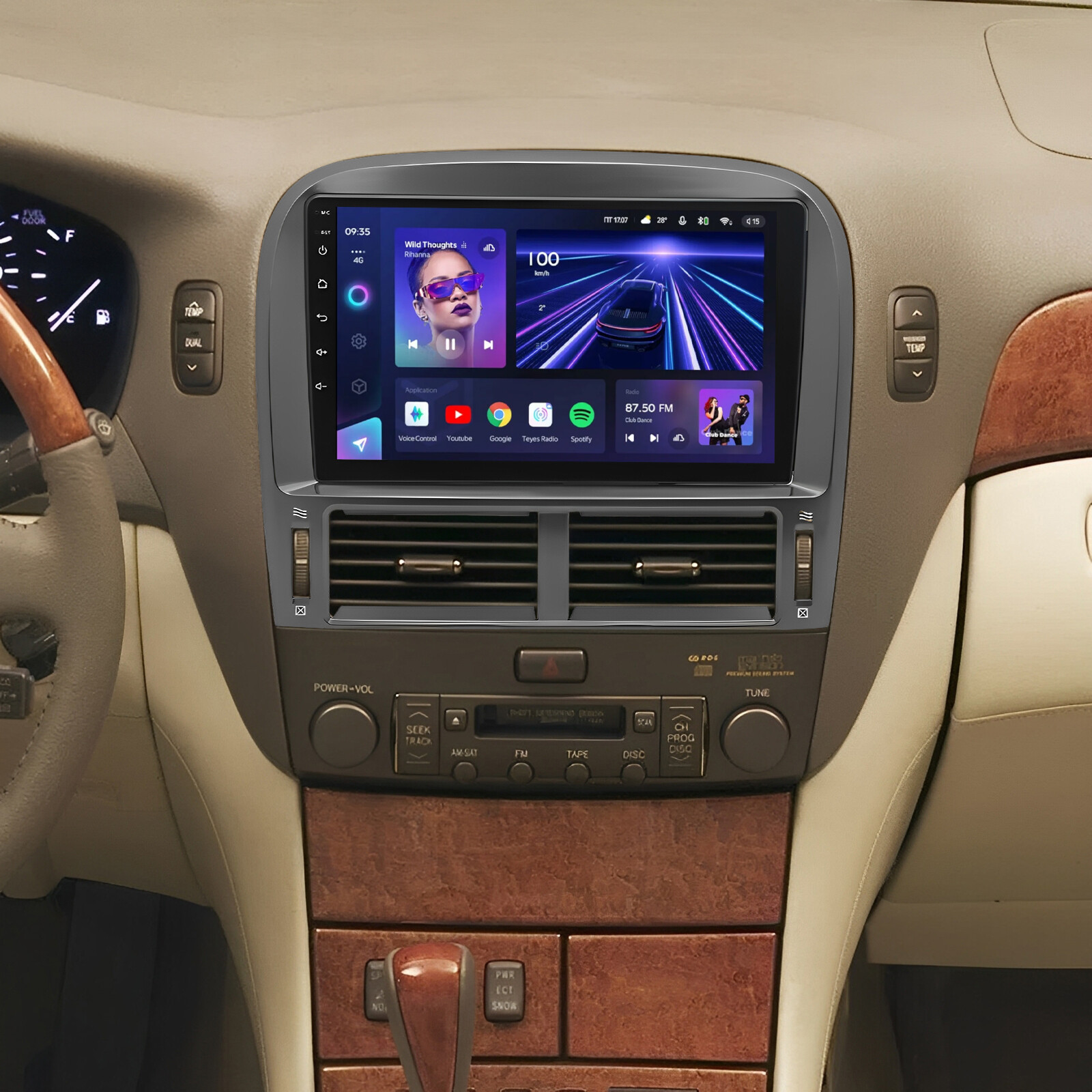 For Lexus LS430 2001-2006 Fit For CarPlay Android 13 Radio Stereo GPS