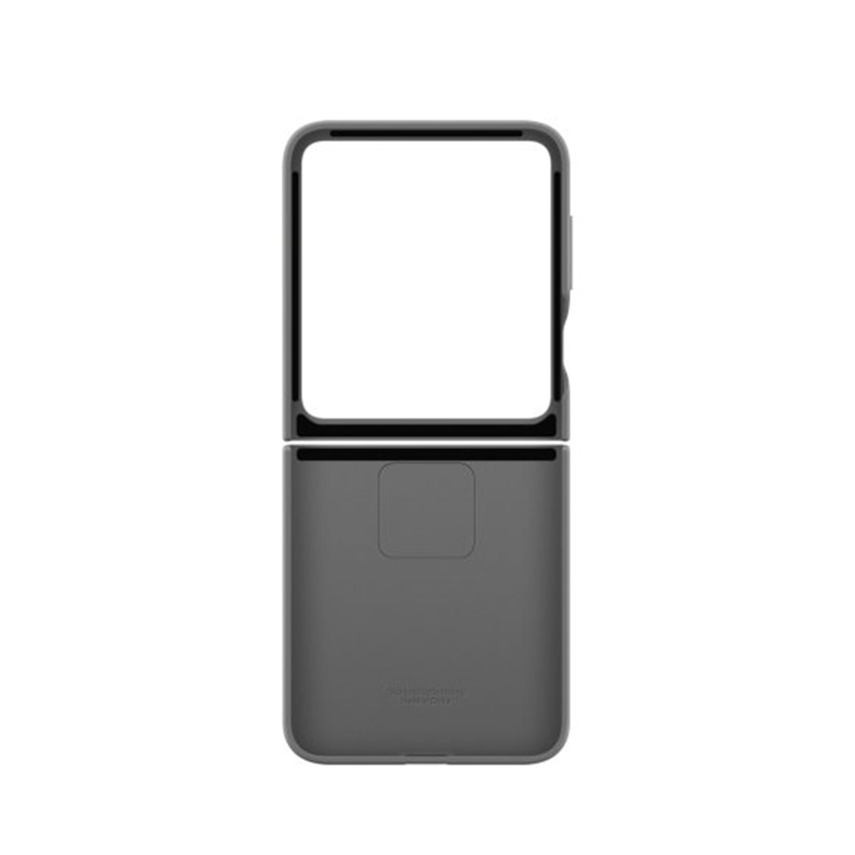 Case for Galaxy Z Flip6 in Smooth Silicone with Ring, Grey
