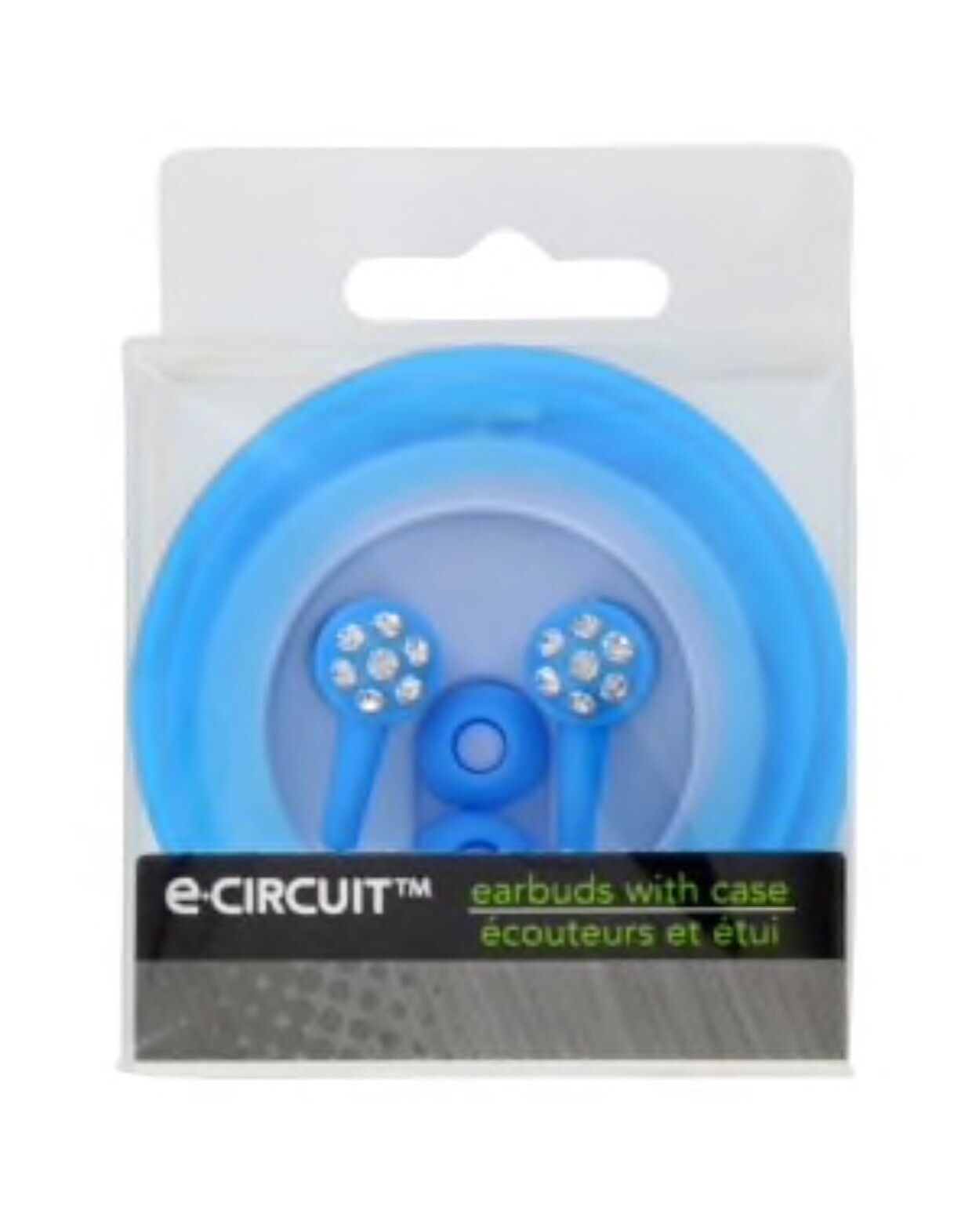 Earphones Ear Buds Stylish Blue (48in) 4ft With Case 3.5 mm Jack for Smartphones