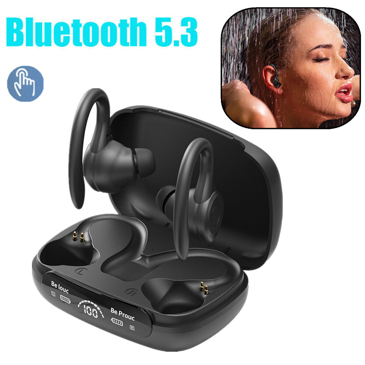 Bluetooth Earbuds TWS 5.3 For Phones Laptop Tablet Wireless Earphones Waterproof