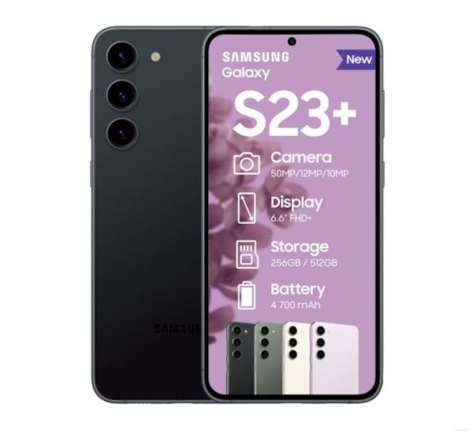 New Samsung Galaxy S23+ Plus 256GB 5G Factory Unlocked SM-S916U Phantom Black