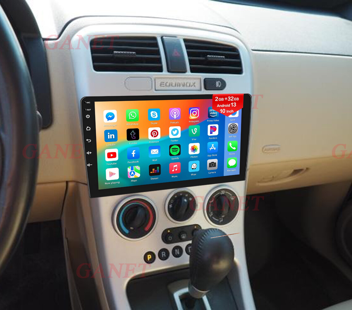 32GB Android 13 Car Radio Navi GPS Stereo For Chevrolet Equinox 2005 2006+Camera