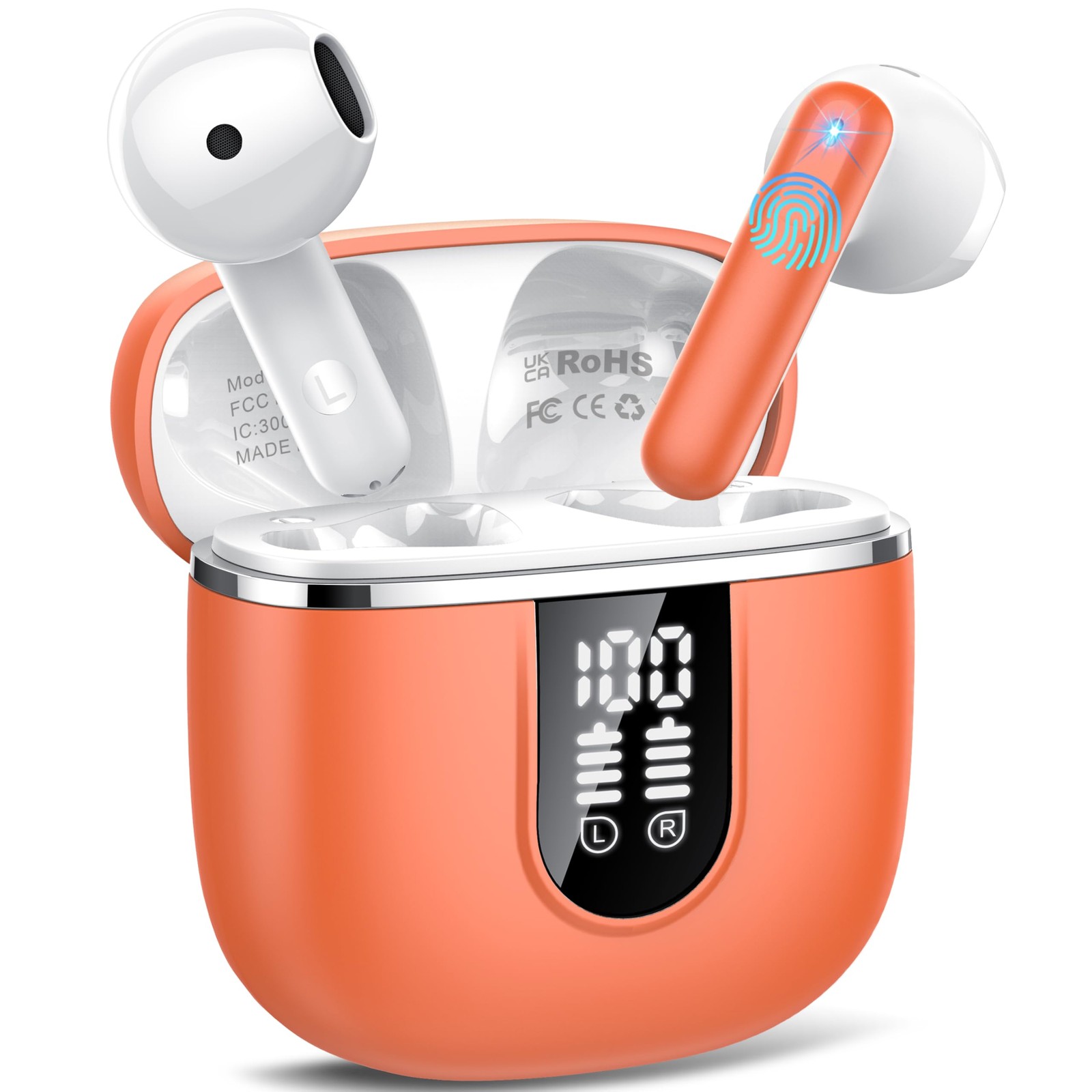 Wireless Earbuds, Bluetooth 5.4 Headphones in Ear Buds, HiFi Stereo Earphones…