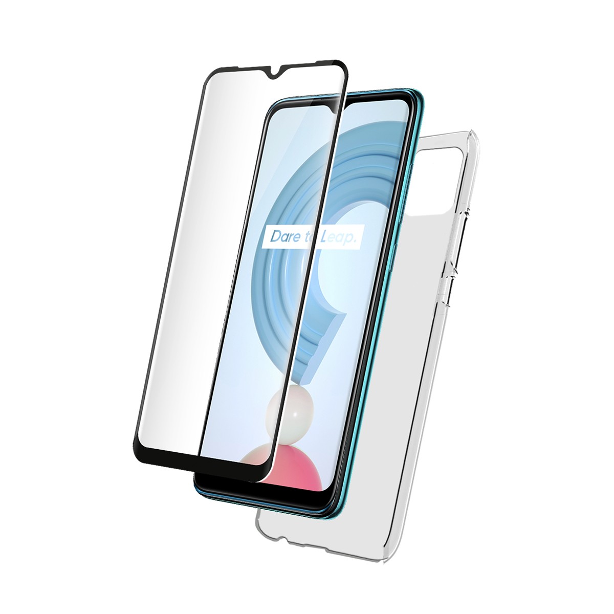 Protection Pack for C21 Shockproof TPU Case and 9H Screen Glass