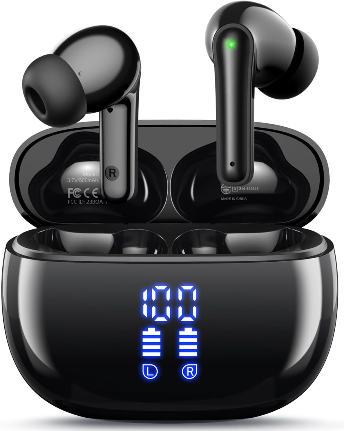 Wireless Earbuds, Bluetooth Ear Buds Headphones, 40H Long Playtime, Stereo Deep