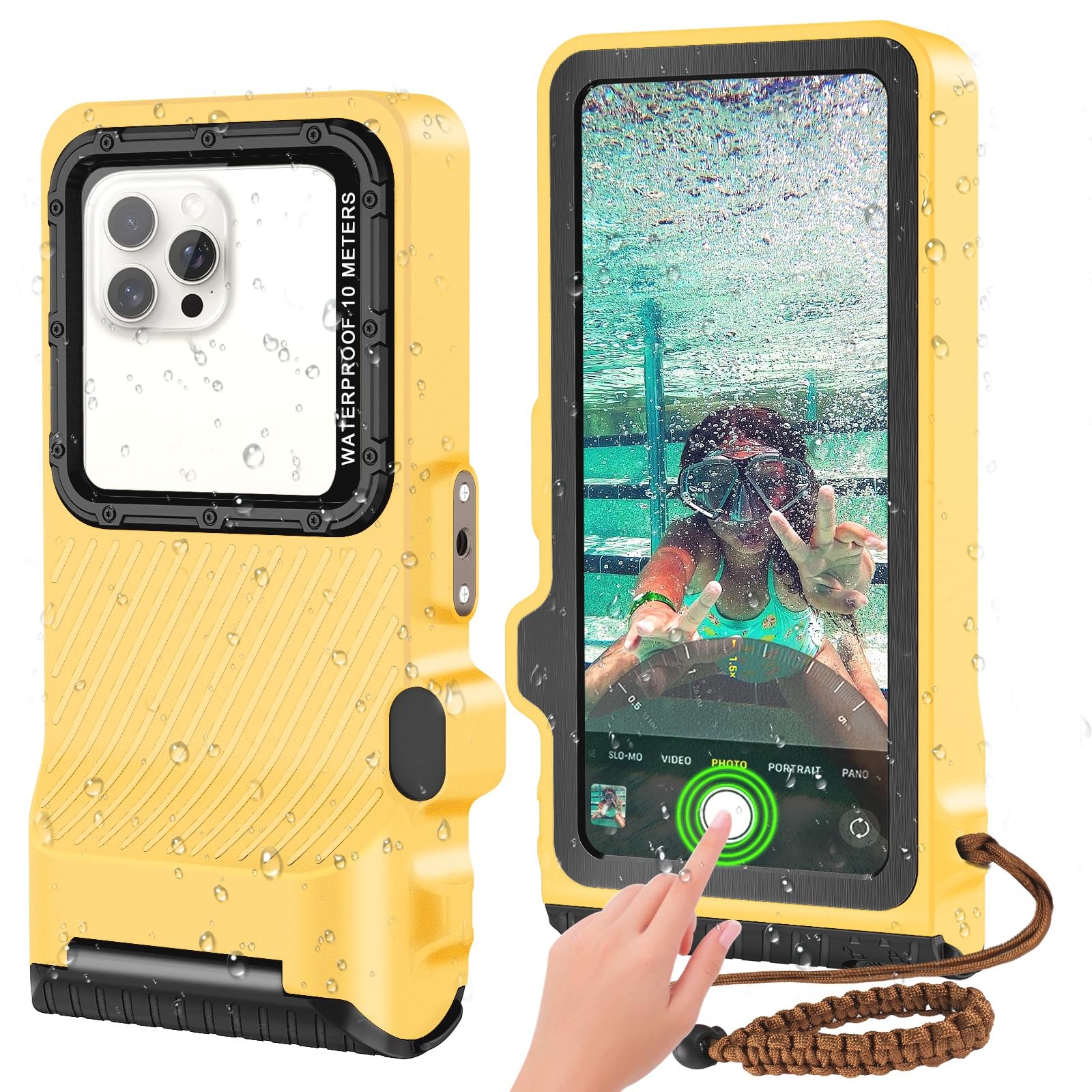 2025 Upgrade Waterproof Phone Case, Diving Snorkeling Swimming Scuba Underwat…