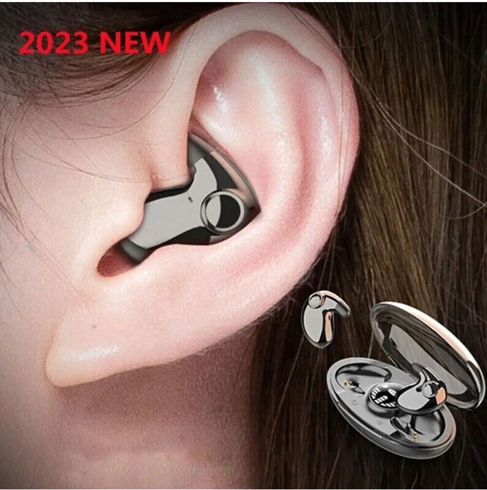 2023 Bluetooth Earbud Headset TWS 5.3 Wireless Earphone Invisible for All Phone
