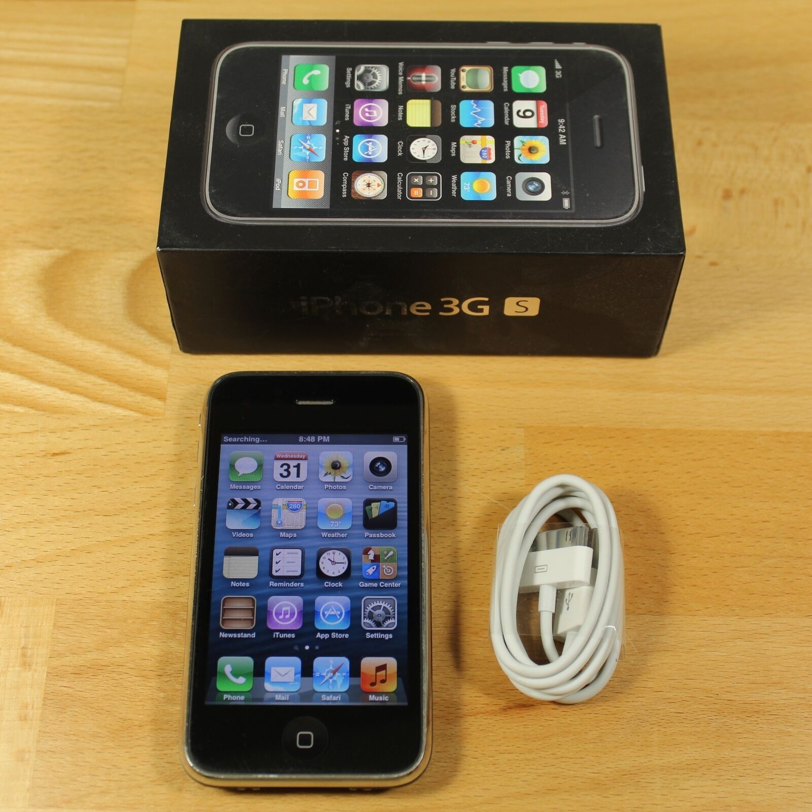 Vintage Apple iPhone 3GS A1303 AT&T 3G Smartphone Black 16GB IOS 6.1.6 Collector