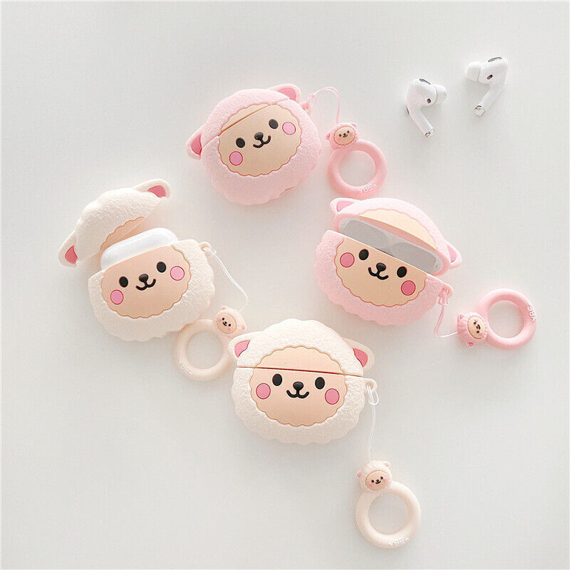 headphone cover for Apple AirPods 1/2/3Pro Case silicone Cute Little Pink Bear