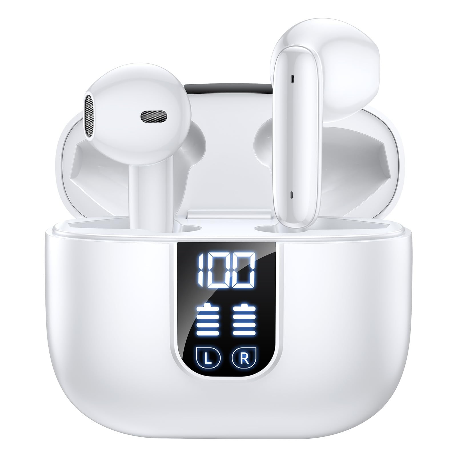 Wireless Earbuds Bluetooth 5.4 In Ear Buds 6 Mic ENC Noise Cancelling Clear C…
