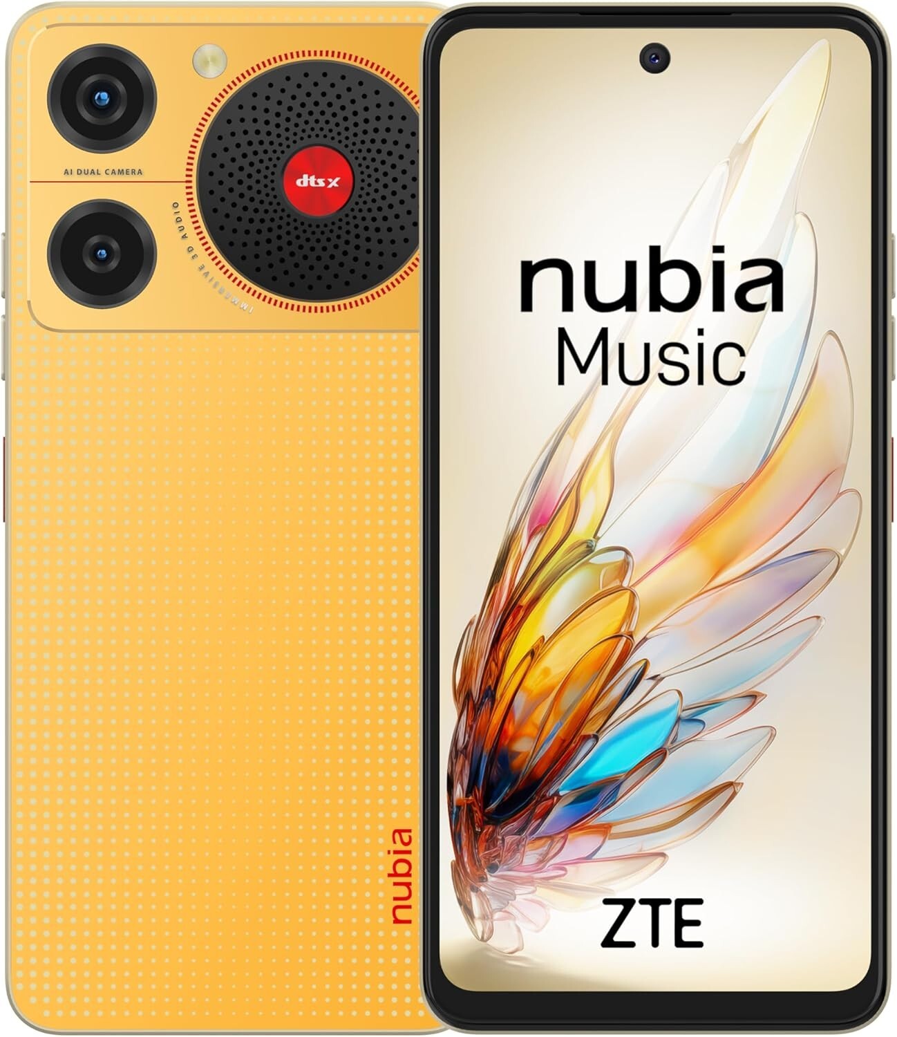 NUBIA MUSIC FACTORY UNLOCKED GSM ANROID 128GB + 4GB RAM CELL PHONE ORANG