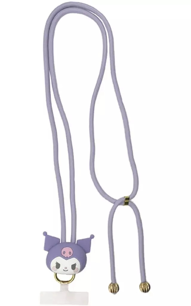 Sanrio Kuromi Multi-Ring Plus Mascot Strap Silicone Nylon 59in New